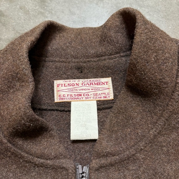 FILSON MACKINAW WOOL VEST LINER - Picture 4 of 7